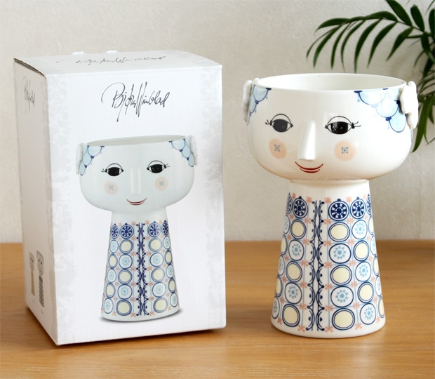 ビヨン・ヴィンブラッド エヴァ フラワーベース ブルー Bjorn Wiinblad VASE Eva ビヨンヴィンブラッド ベース 花器