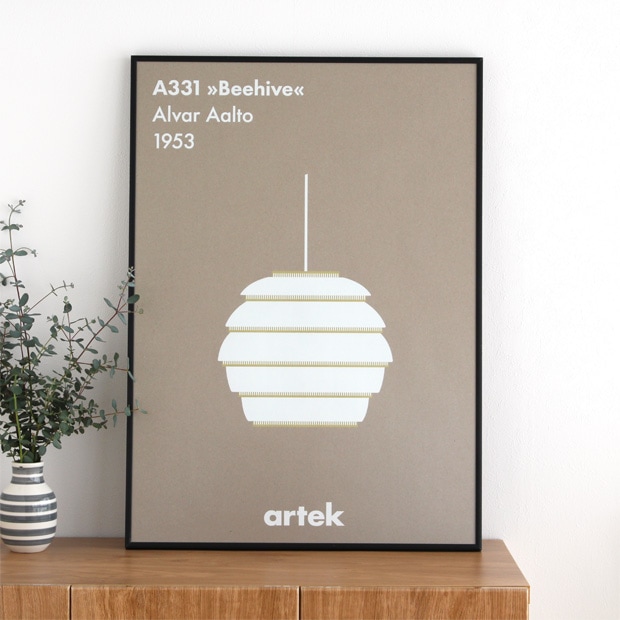 Artek ポスター 50×70cm アルテック ポスター 北欧 アイコンポスター アートポスター おしゃれ 北欧デザイン フィンランド