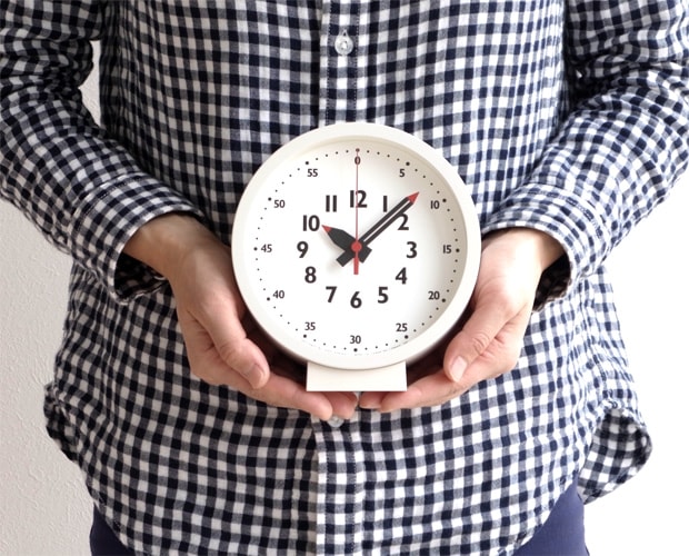 知育時計 置き時計 レムノス LEMNOS ふんぷんくろっく fun pun clock for table 知育クロック ステップムーブメント YD18-04