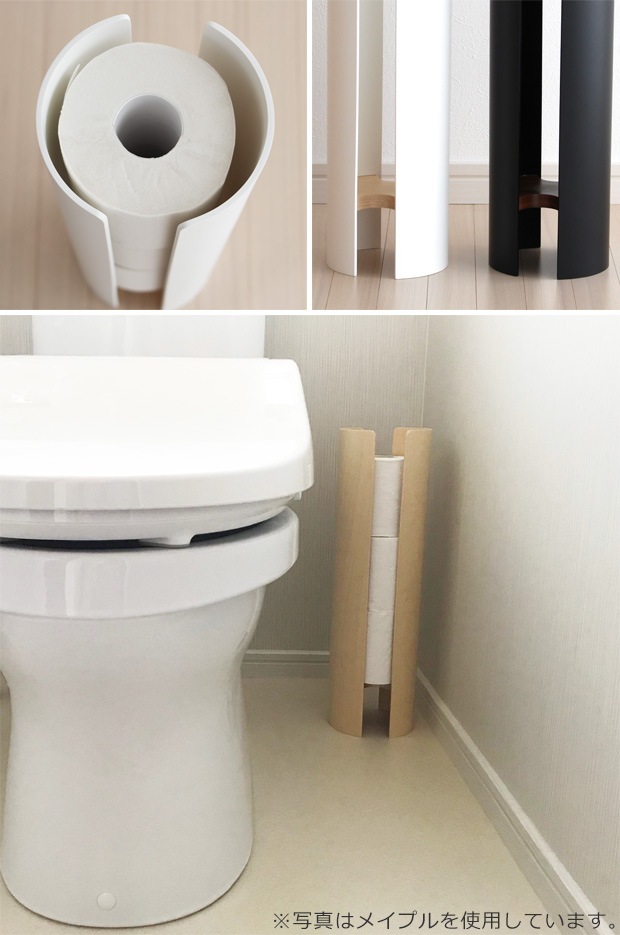 Eau KIRIKABU キリカブ トイレットペーパーホルダー ペーパーストッカー トイレットペーパー収納 木製 タカハシ産業 日本製