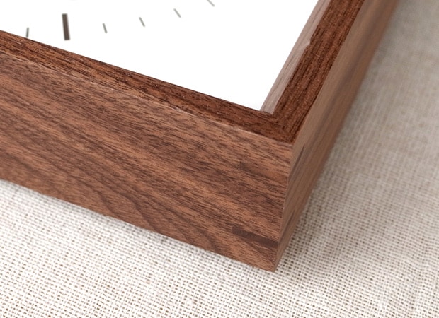 加藤木工 カトモク KATOMOKU Square clock 2 ブラウン ウォールナット 電波時計 壁掛け スクエア 四角 スイープムーブメント