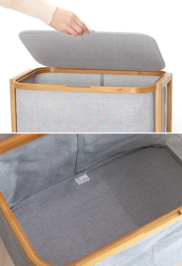 GUDEE 引き出し収納 3段 リビング チェスト 収納ボックス 衣類 竹 バンブー 布 Celia-Storage drawer GudeeLife　GUDEE