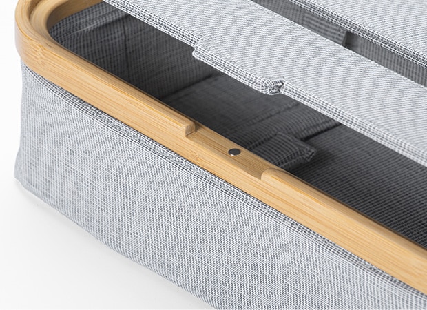 GUDEE ティッシュケース 高さ2段階調節 厚型対応 蓋 ティッシュボックス ティッシュカバー おしゃれ 竹 バンブー 布 Esobi Adjustable tissue box GudeeLife　GUDEE