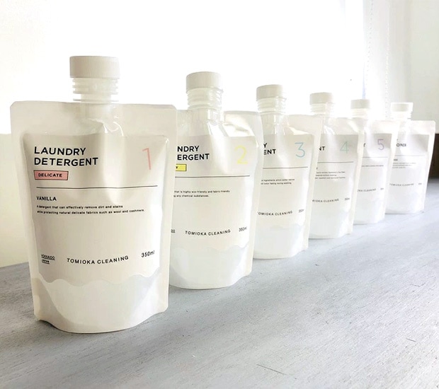 とみおかクリーニング 衣類のコンディショナー 350ml パウチ 弱酸性 柔軟剤 低刺激 無香料 日本製 洗濯 洗剤 ランドリー