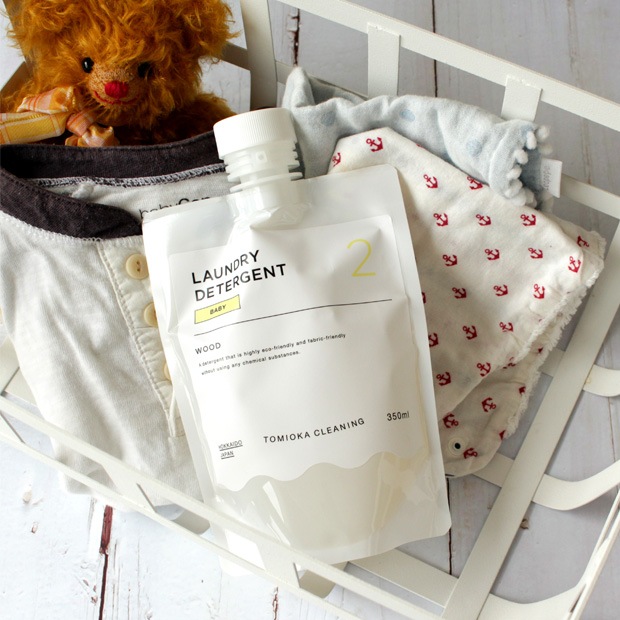 とみおかクリーニング BABY用洗濯洗剤 350ml パウチ 赤ちゃん用 弱酸性 デリケート ベビー服 洗濯用液体洗剤 日本製 洗濯 洗剤 ランドリー