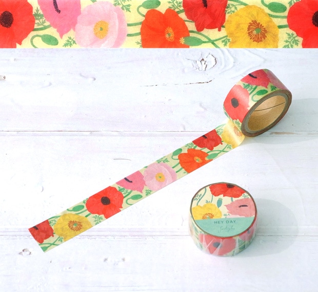 Masking Tape 6Rolls マスキングテープ 6個セット 花柄 動物柄 文具 雑貨 おしゃれ POTPURRI sotlight ポトペリー ソットライト