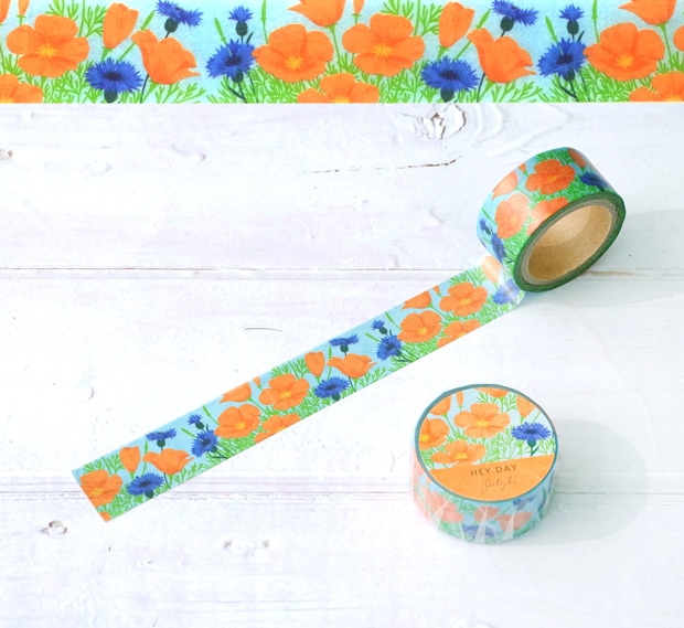 Masking Tape 6Rolls マスキングテープ 6個セット 花柄 動物柄 文具 雑貨 おしゃれ POTPURRI sotlight ポトペリー ソットライト