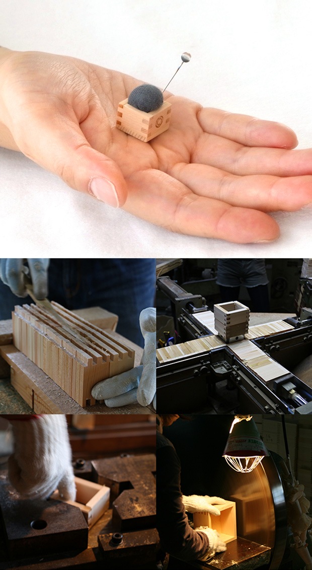 Cohana 関の豆ばさみと豆枡の針山セット 日本製 Made in Japan コハナ KAWAGUCHI 裁縫道具
