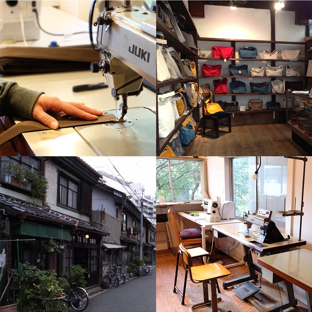 Cohana 帆布の小間物入れ  帆布ポーチ 日本製 Made in Japan コハナ KAWAGUCHI 裁縫道具