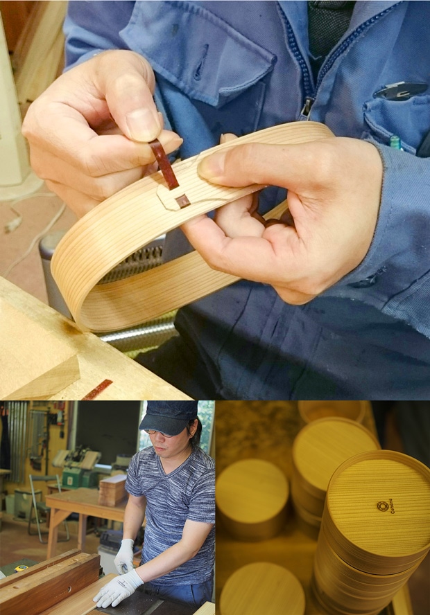 Cohana 曲げわっぱの道具箱 刺しゅう枠 15cm 日本製 Made in Japan コハナ KAWAGUCHI 裁縫道具