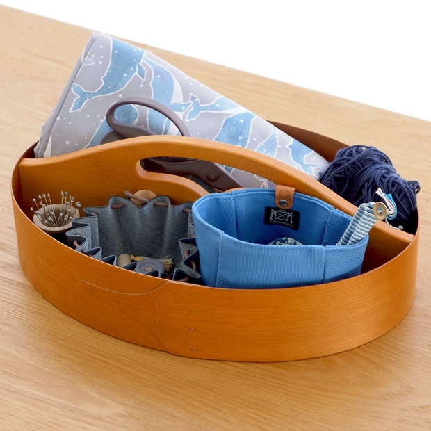 AXCIS アクシス シェーカー ハンドルトレイ 木製 トレー ハンドル付き シェーカーボックス 小物収納 収納トレー 北欧 手作り