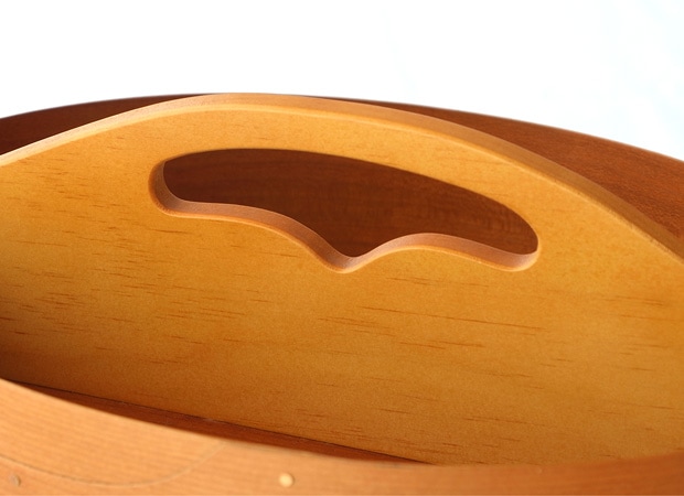 AXCIS アクシス シェーカー ハンドルトレイ 木製 トレー ハンドル付き シェーカーボックス 小物収納 収納トレー 北欧 手作り