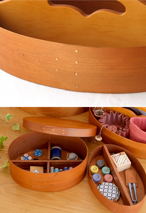 AXCIS アクシス シェーカー ハンドルトレイ 木製 トレー ハンドル付き シェーカーボックス 小物収納 収納トレー 北欧 手作り