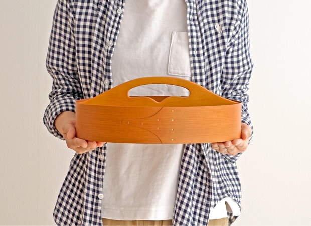 AXCIS アクシス シェーカー ハンドルトレイ 木製 トレー ハンドル付き シェーカーボックス 小物収納 収納トレー 北欧 手作り