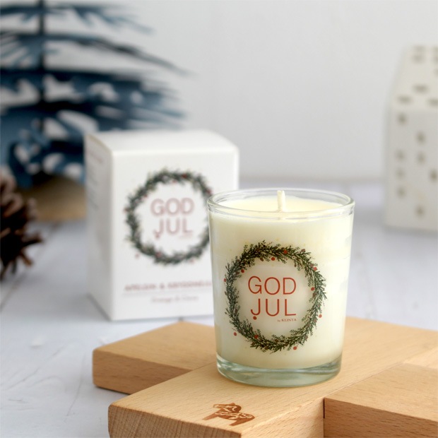 KLINTA クリンタ マッサージキャンドル GOD JUL 16h クリスマス限定 北欧雑貨 アロマキャンドル