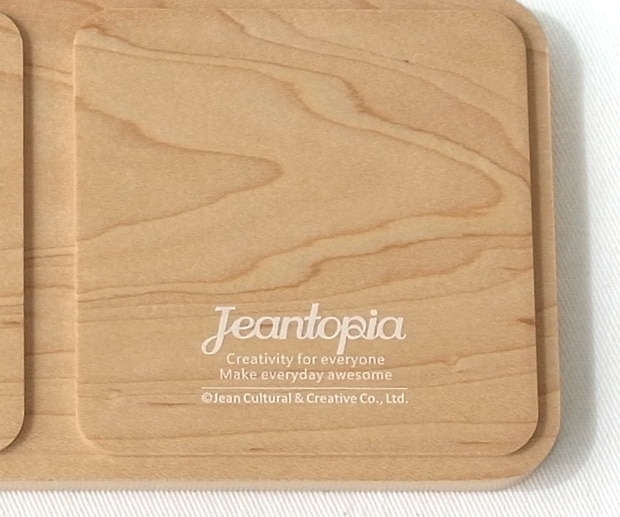 スタッキング カバートレー ロング 180×90mm 卓上収納 木製 Wooden Desk Organizer Storage tray Rectangle Jeantopia ジントピア