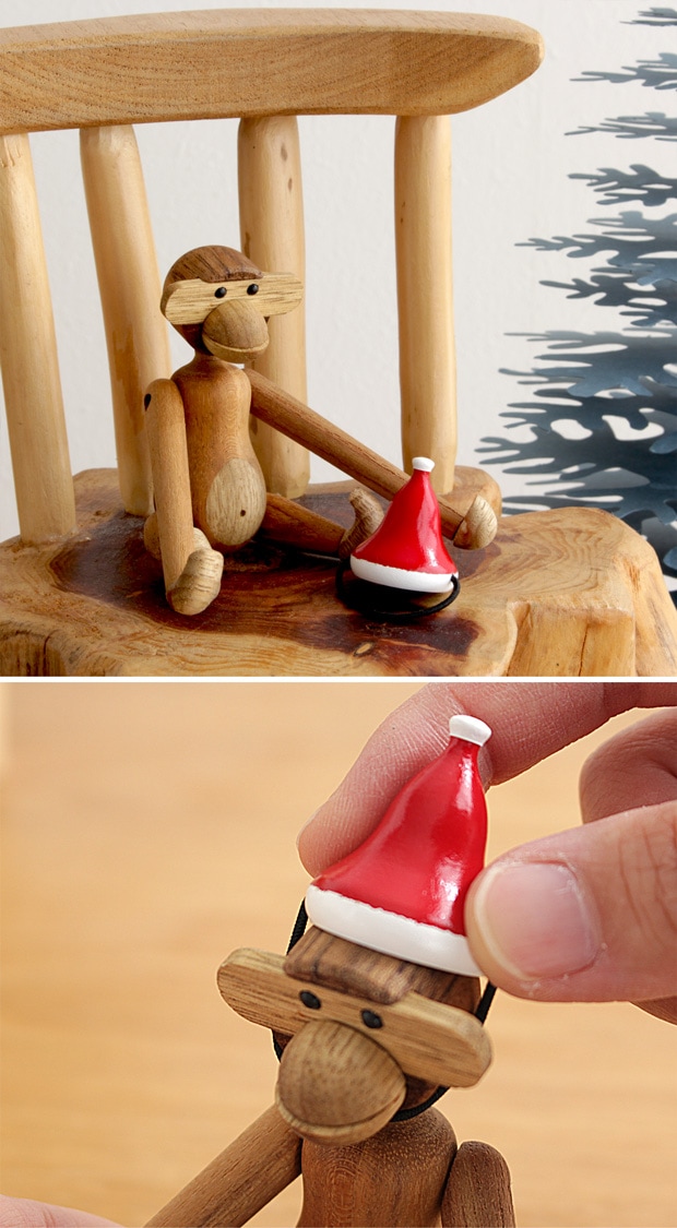 【今季完売】カイボイスン サンタキャップ ミニ MONKEY MINI用 モンキー 帽子 KAY BOJESEN DENMARK カイ・ボイスン デンマーク 北欧