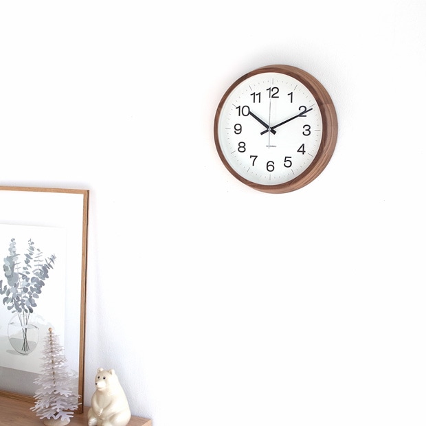 加藤木工 カトモク KATOMOKU Muku clock 16 Lサイズ ウォールナット 電波時計 壁掛け スイープムーブメント