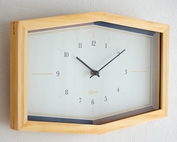 掛け時計 おしゃれ 木製 BIJOU WALL CLOCK ビジュー ウォールクロック
