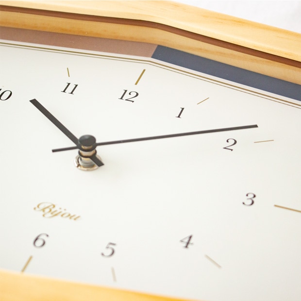 掛け時計 おしゃれ 木製 BIJOU WALL CLOCK ビジュー ウォールクロック