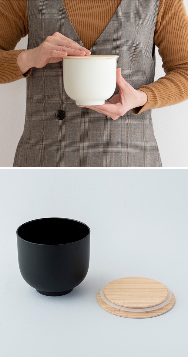 SEKISAKA セキサカ STORE Short Round 保存容器 収納ケース 蓋付き 丸型 円 収納 小物 卓上 小物入れ キッチン収納 樹脂 木製 日本製