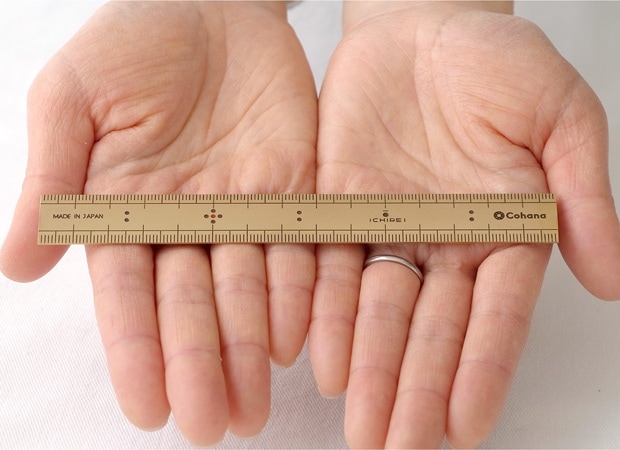 Cohana 真ちゅうの竹尺 15cm 日本製 竹尺 ものさし 定規 Made in Japan コハナ KAWAGUCHI 裁縫道具