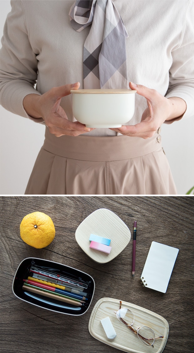 SEKISAKA セキサカ STORE Small Oval 保存容器 収納ケース 蓋付き 収納 小物 卓上 小物入れ アクセサリー収納 キッチン収納 樹脂 木製 日本製