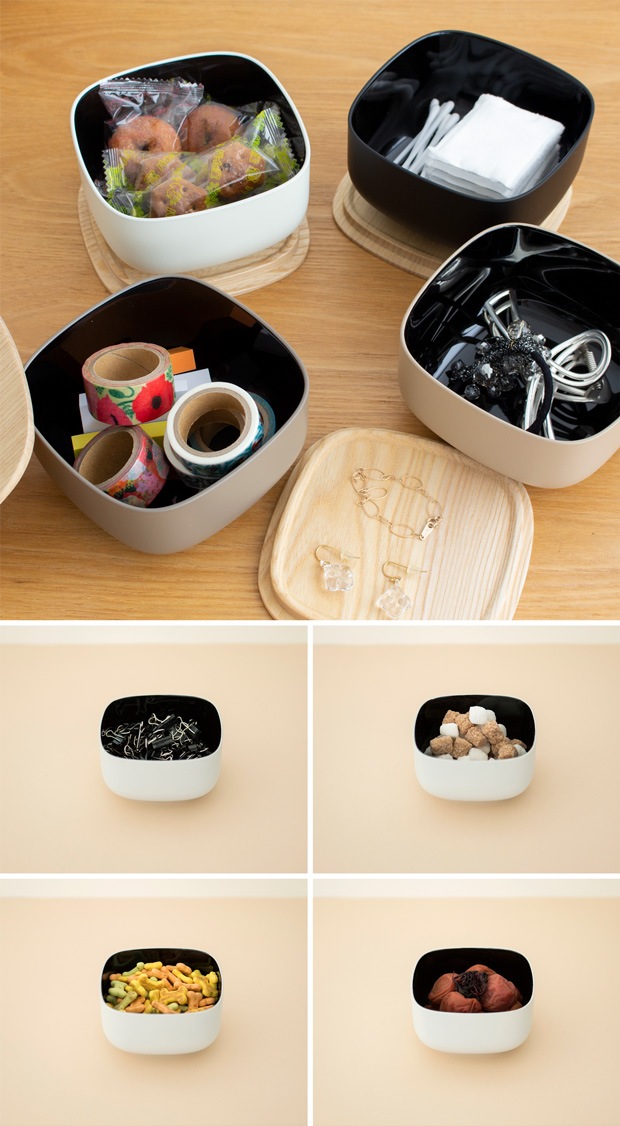 SEKISAKA セキサカ STORE Small Oval 保存容器 収納ケース 蓋付き 収納 小物 卓上 小物入れ アクセサリー収納 キッチン収納 樹脂 木製 日本製
