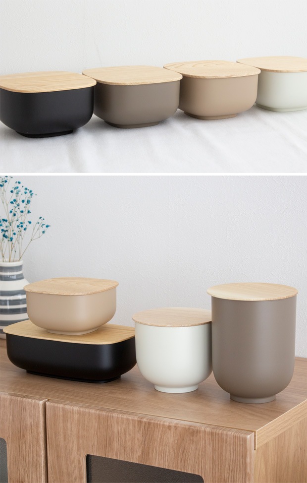 SEKISAKA セキサカ STORE Small Oval 保存容器 収納ケース 蓋付き 収納 小物 卓上 小物入れ アクセサリー収納 キッチン収納 樹脂 木製 日本製