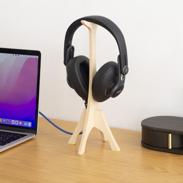 ヘッドフォンスタンド 木製 シサンムファクトリー thirteen woodworking サーティーンウッドワーキング