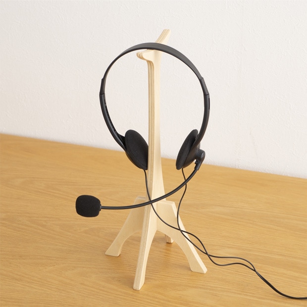 ヘッドフォンスタンド 木製 シサンムファクトリー thirteen woodworking サーティーンウッドワーキング