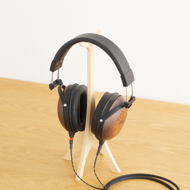ヘッドフォンスタンド 木製 シサンムファクトリー thirteen woodworking サーティーンウッドワーキング