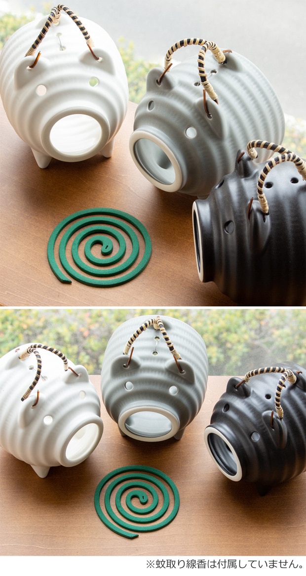 かもしか道具店 蚊遣りブタ かやりぶた 萬古焼