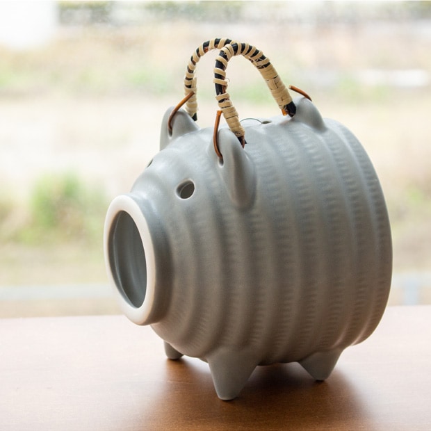 かもしか道具店 蚊遣りブタ かやりぶた 萬古焼