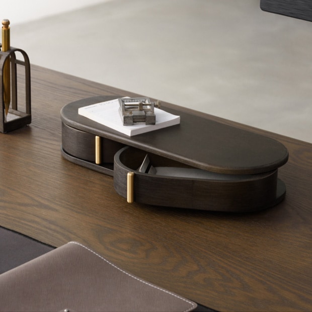 GUDEE 小物入れ 引き出し 卓上収納 回転収納 文房具 木製 竹 真ちゅう アルミ ORSON Desktop Storage GudeeLife
