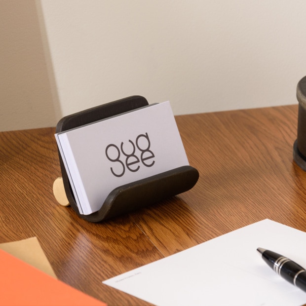 GUDEE カードスタンド 名刺スタンド 名刺立て カードホルダー 卓上 木製 竹 真ちゅう アルミ ORSON Business card holder GudeeLife