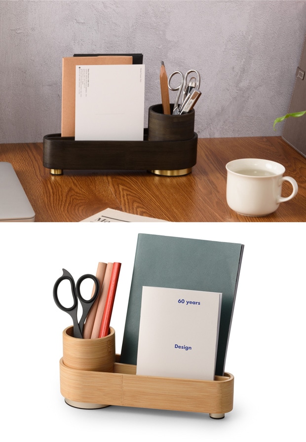 GUDEE デスクオーガナイザー 卓上収納 ペン立て 小物入れ デスク収納 卓上 木製 竹 真ちゅう ORSON Desktop organizer GudeeLife　GUDEE