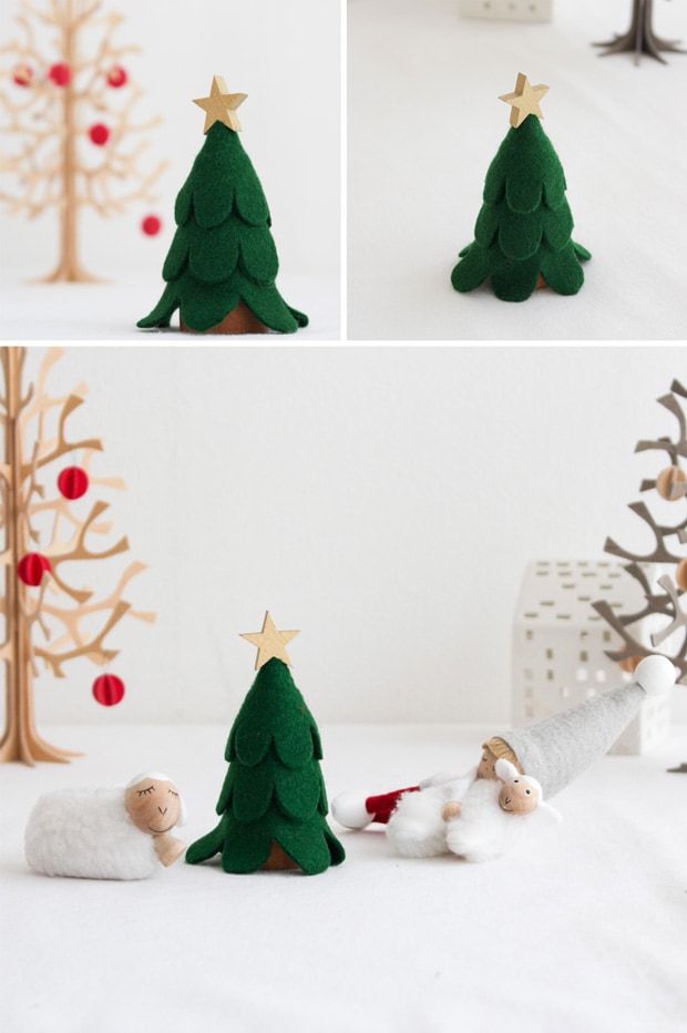 ノルディカニッセ フェルトツリー 金 クリスマスツリー NORDIKA nisse クリスマス 雑貨 木製 人形 北欧 NRD120492