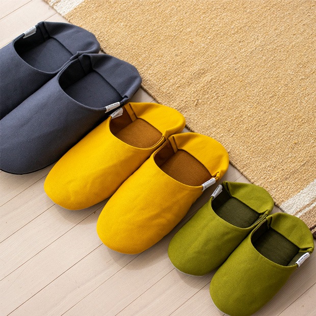 アベホームシューズ ABE HOME SHOES 帆布バブーシュ KIDS KIDSサイズ ルームシューズ スリッパ 無地 日本製