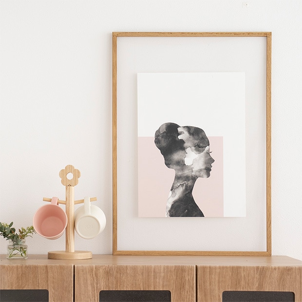 ポスター 30×40 CARO CARO PRINTS Modern Silhouette Art Print