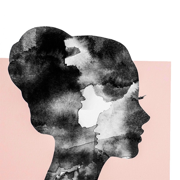 ポスター 30×40 CARO CARO PRINTS Modern Silhouette Art Print