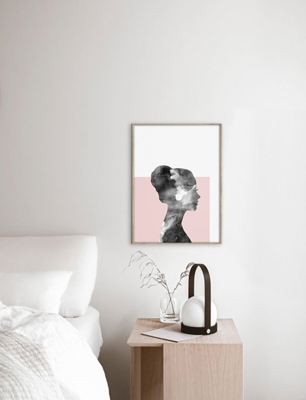 ポスター 30×40 CARO CARO PRINTS Modern Silhouette Art Print