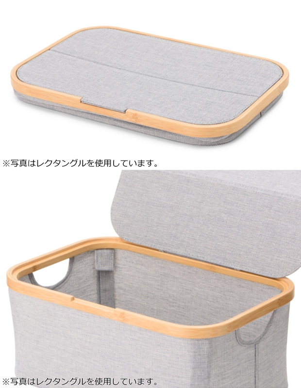 GUDEE 収納ボックス ベッド下 ソファ下 フタ付き 布 収納カゴ すき間収納 長方形 折りたたみ 収納 竹 バンブー Akore-Under The Bed Storage Box GudeeLife　GUDEE