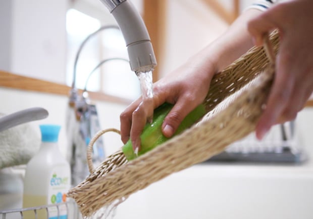 moily 蓋付きかご M ラタン 籐 天然 かご 収納かご 収納ボックス 洗える