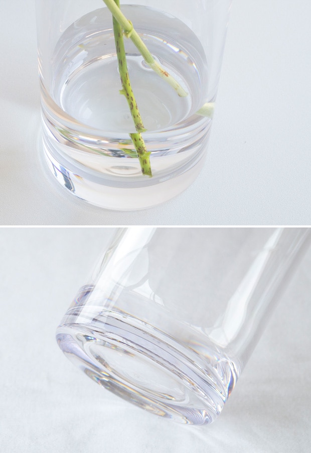 ポリカーボネート 花瓶 割れない 軽い 割れない花瓶 小さい フラワーベース PC straight-R 高さ15cm 直径10cm CLAY クレイ