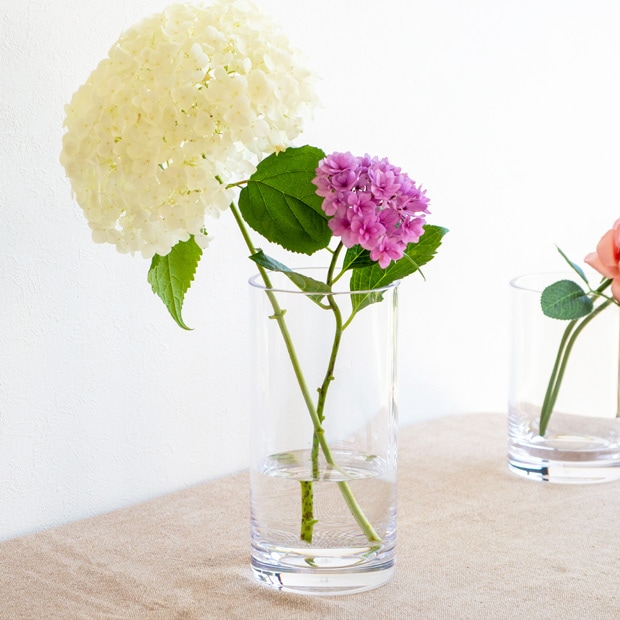 ポリカーボネート 花瓶 割れない 軽い 割れない花瓶 フラワーベース PC straight-R 高さ20cm 直径10cm CLAY クレイ