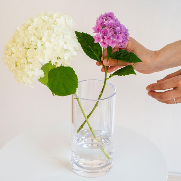 ポリカーボネート 花瓶 割れない 軽い 割れない花瓶 フラワーベース PC straight-R 高さ20cm 直径10cm CLAY クレイ