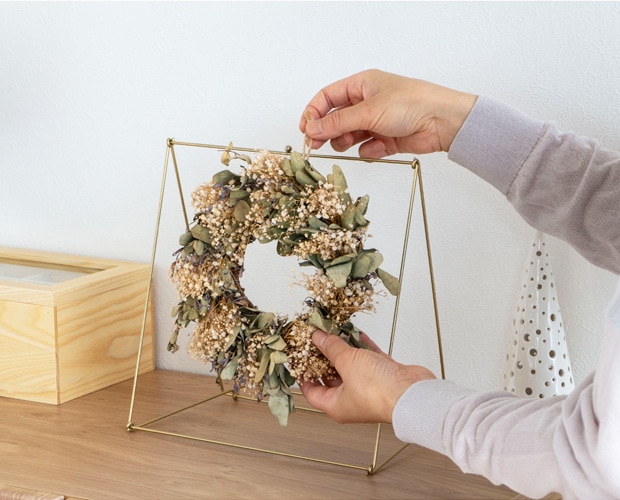 アイアンスタンド リーススタンド リース スワッグ 吊り下げ ワイヤー Stand Plier スタンドプリエ 高さ25cm CLAY クレイ