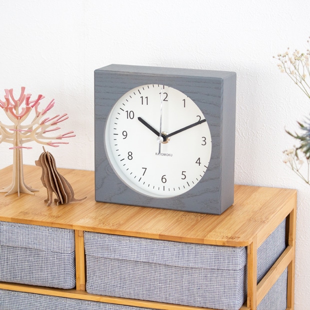置き時計 電波時計 木製 加藤木工 Dual use clock 8 掛け時計 置時計