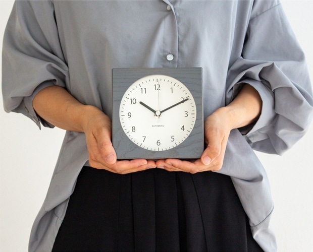 置き時計 電波時計 木製 加藤木工 Dual use clock 8 掛け時計 置時計